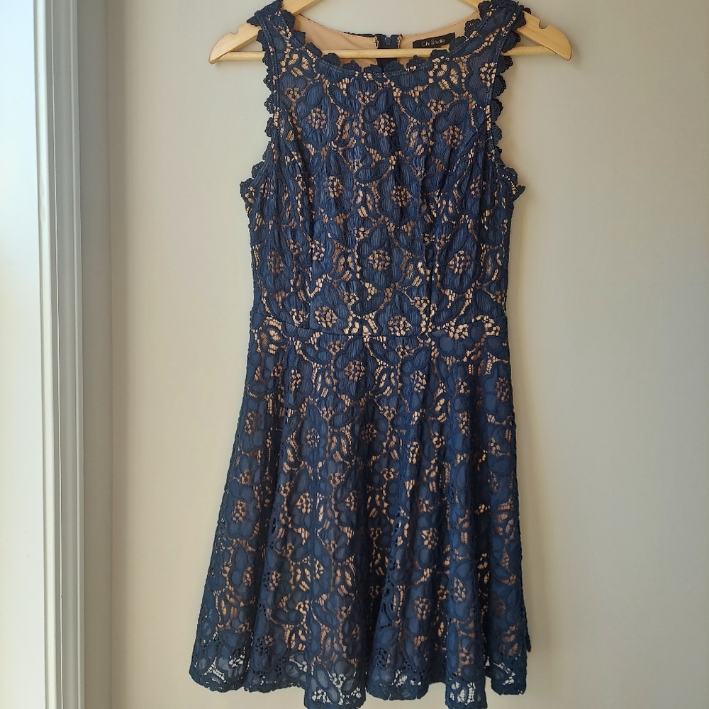 Blue Lace Dress